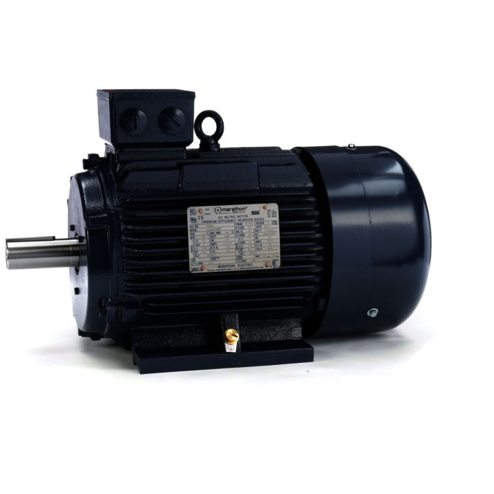 Cast Iron Motor, 7.50 & 5 HP, 3 Ph, 60 & 50 Hz, 230/460 & 200/400 V, 1200 & 1000 RPM, 132M Frame, TEFC