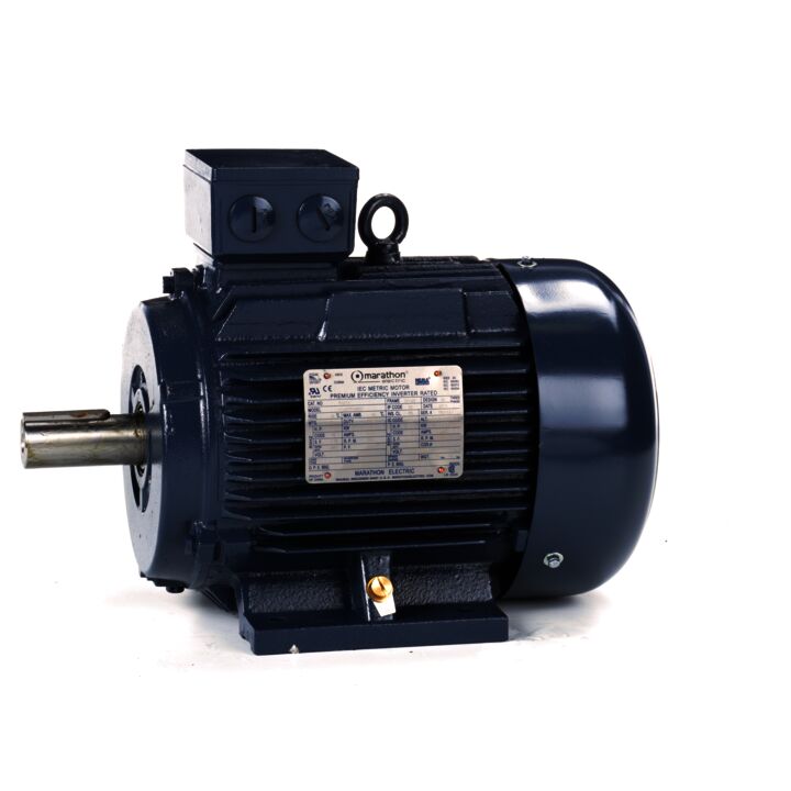 Cast Iron Motor, 7.50 & 5 HP, 3 Ph, 60 & 50 Hz, 230/460 & 200/400 V, 3600 & 3000 RPM, 132S Frame, TEFC