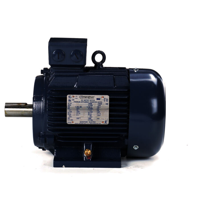 Cast Iron Motor, 7.50 & 5 HP, 3 Ph, 60 & 50 Hz, 230/460 & 200/400 V, 3600 & 3000 RPM, 132S Frame, TEFC