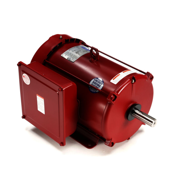 Agricultural Motor, 5 HP, 1 Ph, 60 Hz, 230 V, 1800 RPM, 215TZ Frame, TEFC