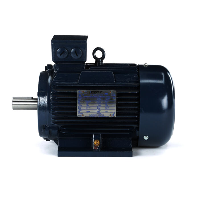 Cast Iron Motor, 10 HP, 3 Ph, 60 Hz, 575 V, 3600 RPM, 132S Frame, TEFC
