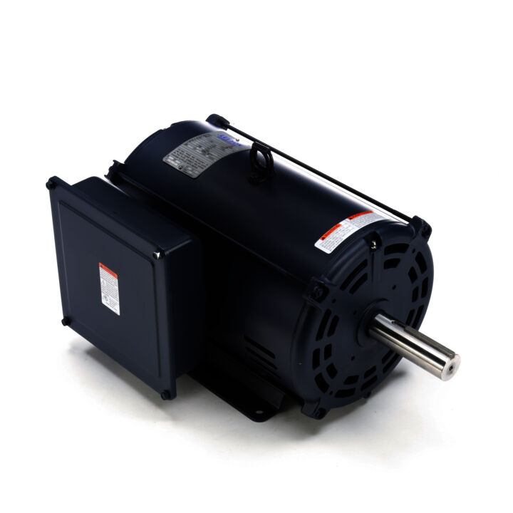 Air Compressor Motor, 10 HP, 1 Ph, 60 Hz, 230 V, 1800 RPM, 215TZ Frame, DP