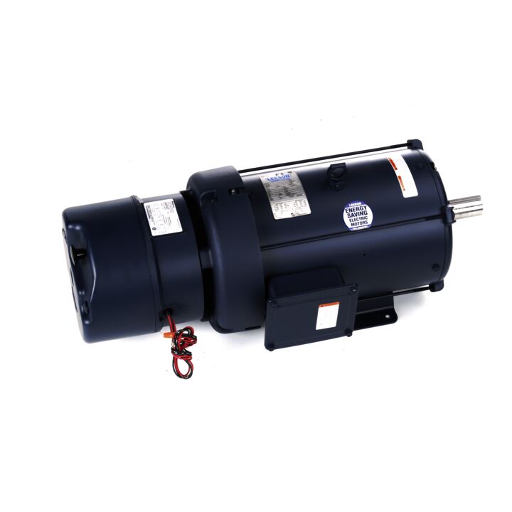 Brake Motor, 10 & 7.50 HP, 3 Ph, 60 & 50 Hz, 230/460 & 190/380 V, 1800 & 1500 RPM, 215T Frame, TEFC