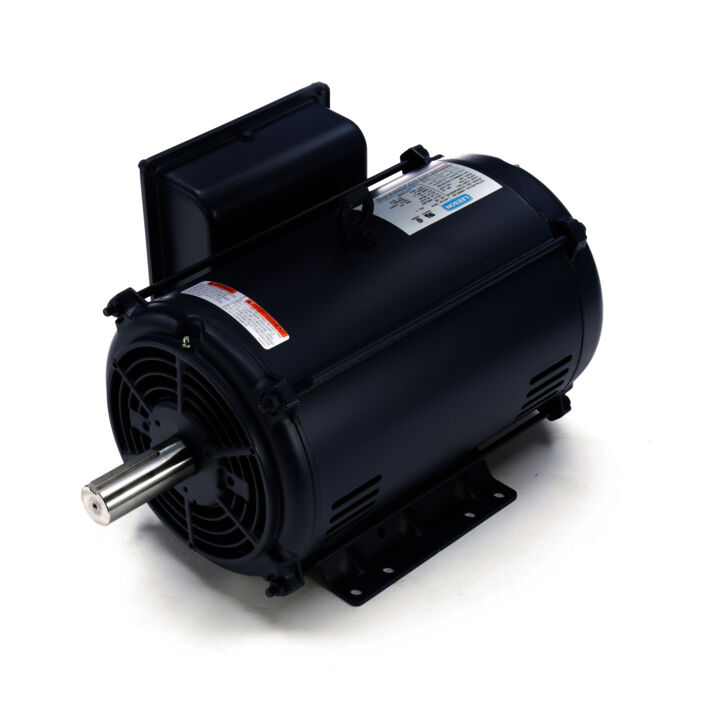 Air Compressor Motor, 10 HP, 1 Ph, 60 Hz, 208-230 V, 3600 RPM, 215T Frame, DP