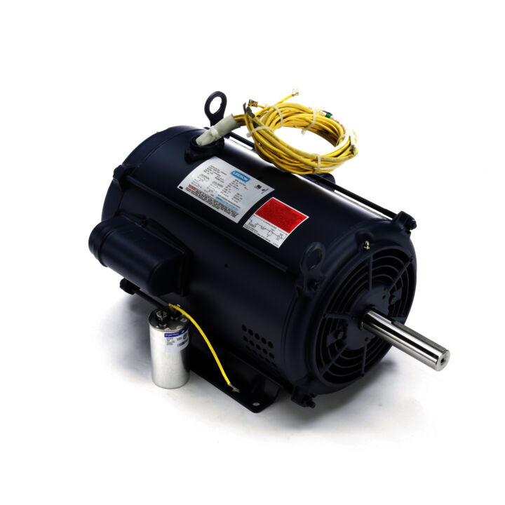 Crop Dryer Motor, 10 & 15 HP, 1 Ph, 60 & 60 Hz, 230 & 230 V, 3600 & 3600 RPM, 215TZ Frame, DP