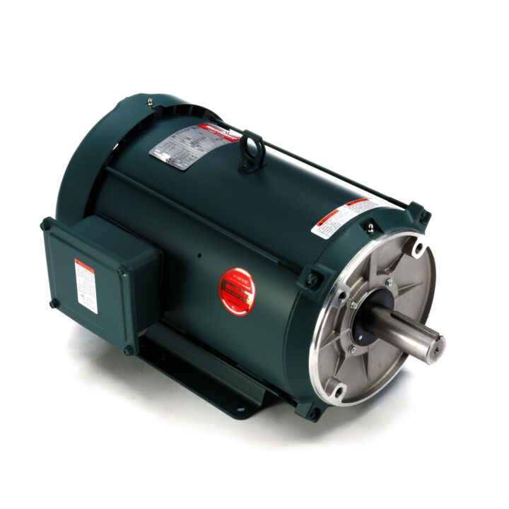 General Purpose Motor, 10 HP, 3 Ph, 60/50 Hz, 230/460 V, 1800 RPM, 215TC Frame, TEFC