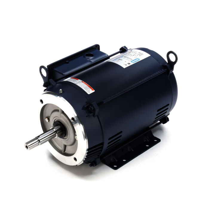 Close-Coupled Pump Motor, 10 HP, 1 Ph, 60 Hz, 230 V, 3600 RPM, 215JM Frame, DP