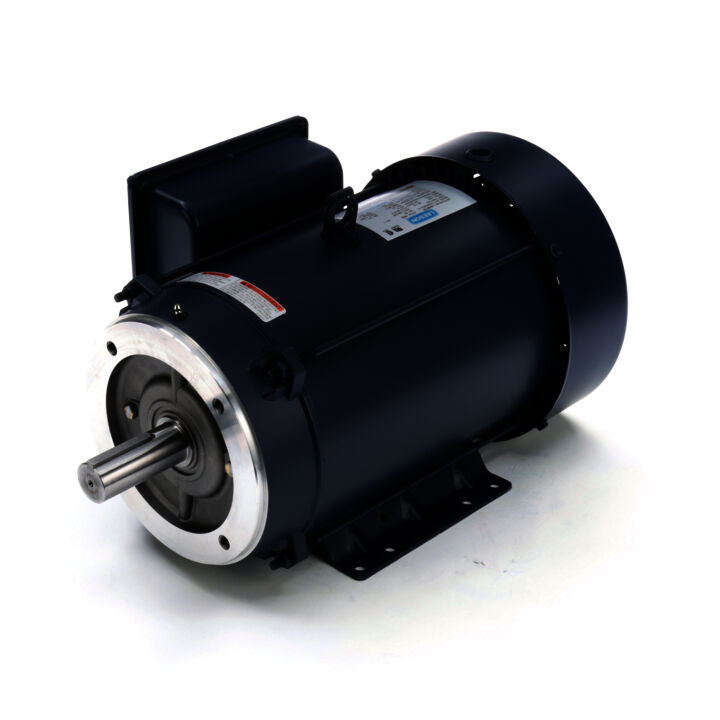 General Purpose Motor, 10 HP, 1 Ph, 60 Hz, 208-230 V, 3600 RPM, 215TC Frame, TEFC