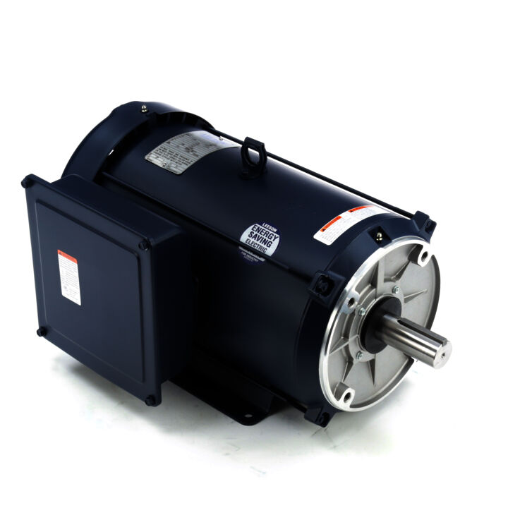 General Purpose Motor, 10 HP, 1 Ph, 60 Hz, 230 V, 1800 RPM, 215TC Frame, TEFC