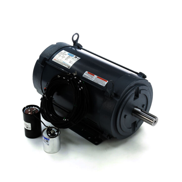 General Purpose Farm Duty Motor, 10 HP, 1 Ph, 60 Hz, 230 V, 1800 RPM, 215TVZ Frame, DPAO