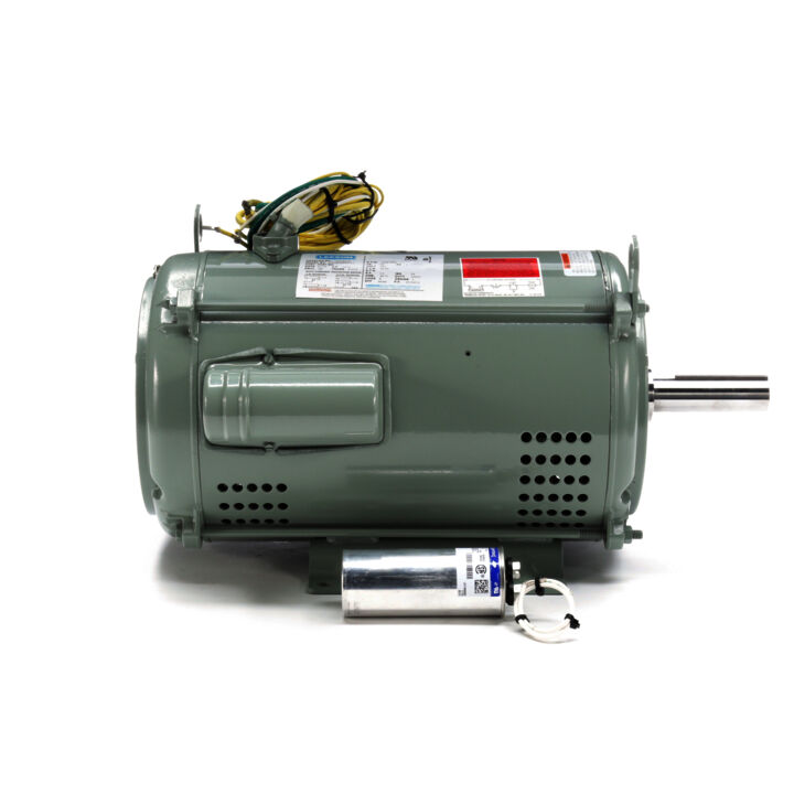 Crop Dryer Motor, 10 & 15 HP, 1 Ph, 60 & 60 Hz, 230 & 230 V, 3600 & 3600 RPM, 215TZ Frame, DP