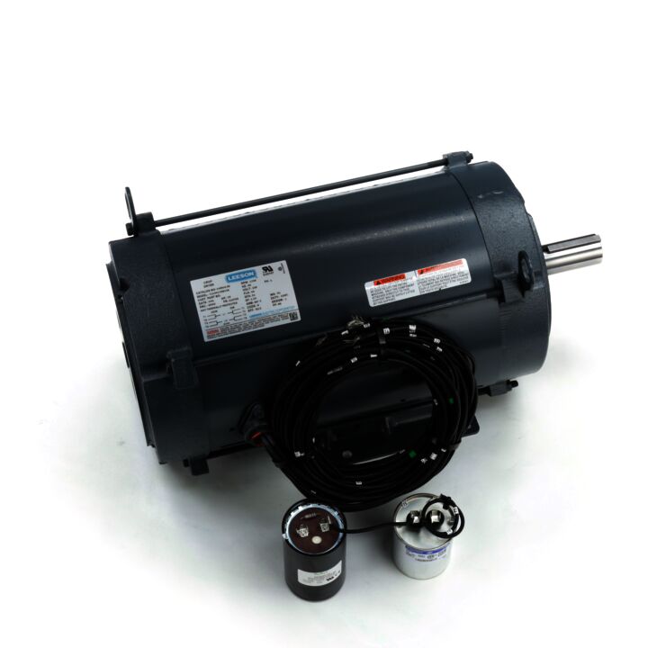 General Purpose Farm Duty Motor, 10 HP, 1 Ph, 60 Hz, 230 V, 1800 RPM, 215TVZ Frame, DPAO