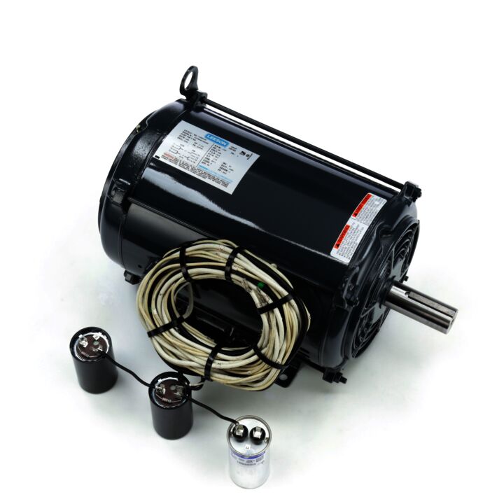 General Purpose Farm Duty Motor, 7.50 HP, 1 Ph, 60 Hz, 230 V, 1800 RPM, 215TVZ Frame, DPAO