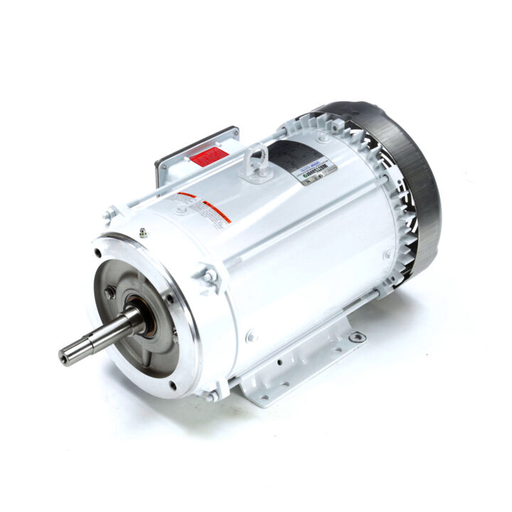 Washdown Pump Motor, 10 HP, 3 Ph, 60 Hz, 230/460 V, 3600 RPM, 215JM Frame, TEFC