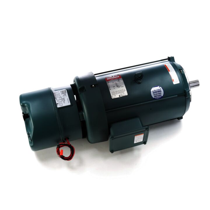 Brake Motor, 10 & 7.50 HP, 3 Ph, 60 & 50 Hz, 230/460 & 190/380 V, 1800 & 1500 RPM, 215TC Frame, TEFC