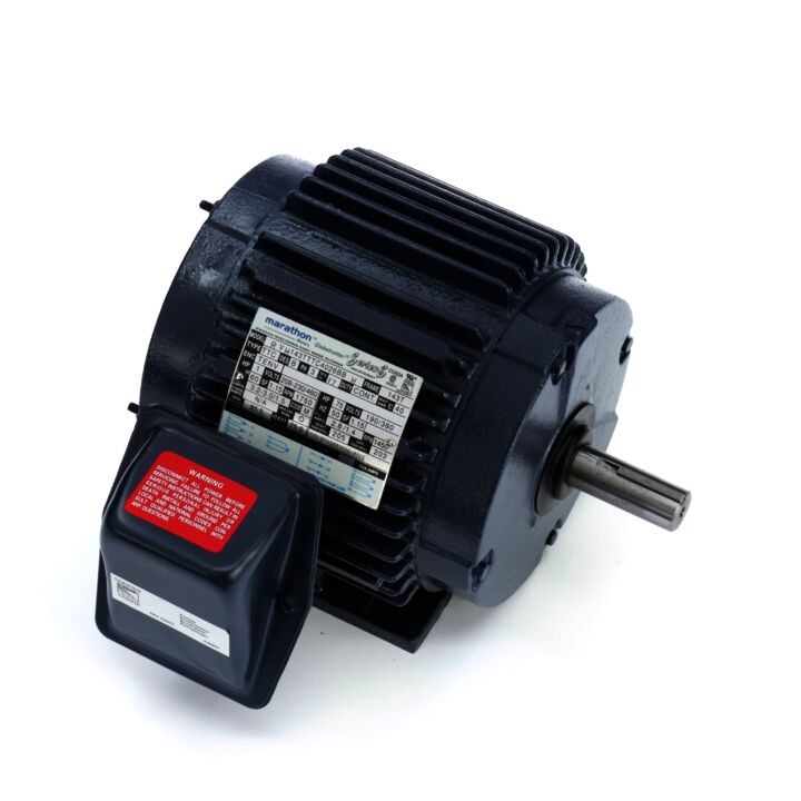 General Purpose Motor, 1 & 0.75 HP, 3 Ph, 60 & 50 Hz, 230/460 & 190/380 V, 1800 & 1500 RPM, 143T Frame, TENV