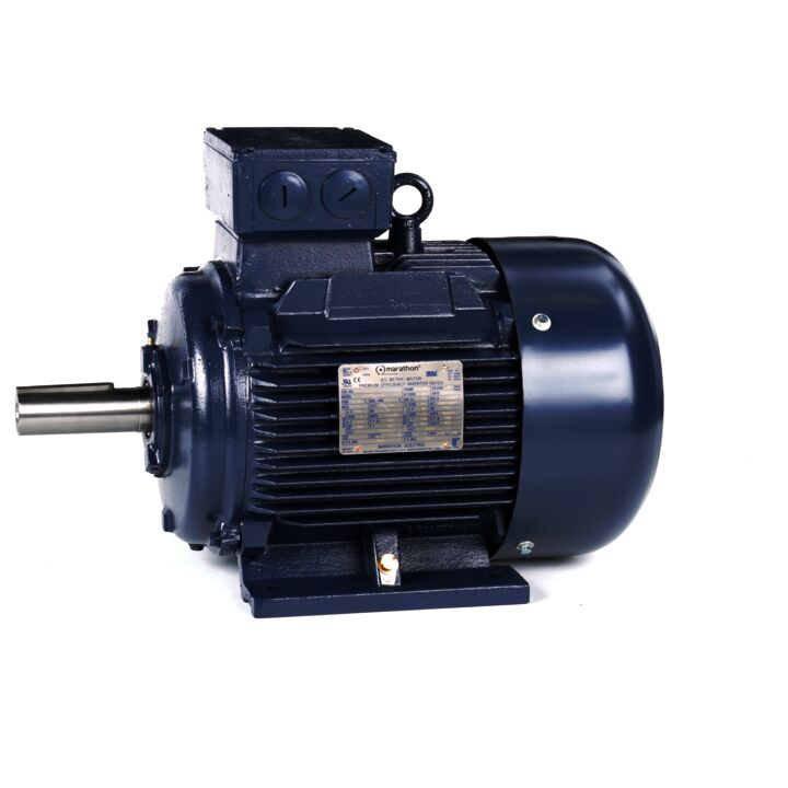 Cast Iron Motor, 15 & 10 HP, 3 Ph, 60 & 50 Hz, 230/460 & 200/400 V, 1800 & 1500 RPM, 160M Frame, TEFC