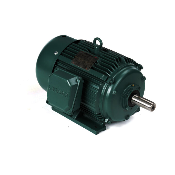 Air Compressor Motor, 20 & 15 HP, 3 Ph, 60 & 50 Hz, 208-230/460 & 190/380 V, 1800 & 1500 RPM, 256T Frame, TEFC