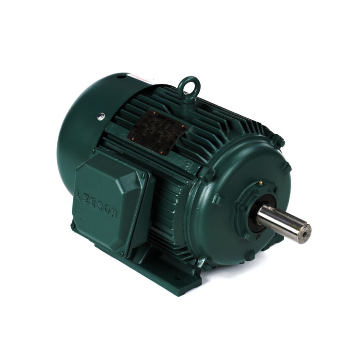 Air Compressor Motor, 15 & 10 HP, 3 Ph, 60 & 50 Hz, 208-230/460 & 190/380 V, 1800 & 1500 RPM, 254T Frame, TEFC