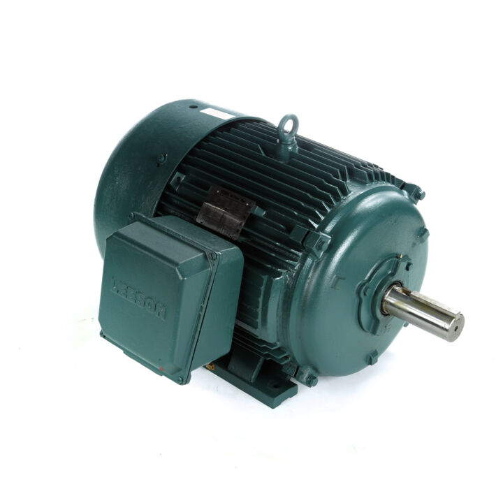 Severe Duty Motor, 40 & 30 HP, 3 Ph, 60 & 50 Hz, 208-230/460 & 190/380 V, 1200 & 1000 RPM, 364T Frame, TEFC