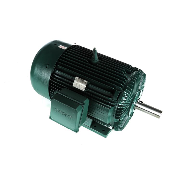 Severe Duty Motor, 150 & 125 HP, 3 Ph, 60 & 50 Hz, 460 & 380 V, 1200 & 1000 RPM, 447T Frame, TEFC