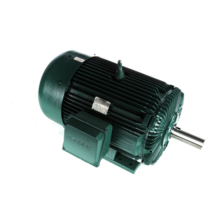Severe Duty Motor, 150 & 125 HP, 3 Ph, 60 & 50 Hz, 460 & 380 V, 1200 & 1000 RPM, 447T Frame, TEFC