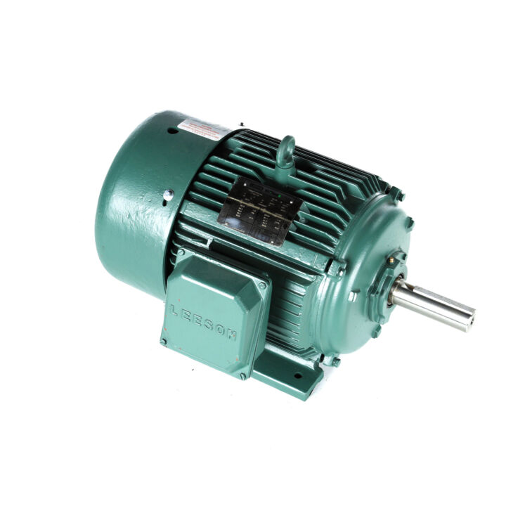 Grain Stirring Motor, 15 & 10 HP, 3 Ph, 60 & 50 Hz, 208-230/460 & 190/380 V, 1800 & 1500 RPM, 254TZ Frame, TEFC