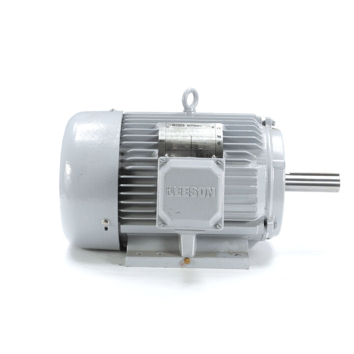 Grain Stirring Motor, 10 & 7.50 HP, 3 Ph, 60 & 50 Hz, 208-230/460 & 190/380 V, 1800 & 1500 RPM, 215TZ Frame, TEFC