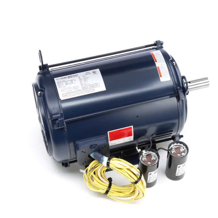 Crop Dryer Motor, 7.50 & 10.50 HP, 1 Ph, 60 & 60 Hz, 230 & 230 V, 3600 & 3600 RPM, 215TZ Frame, DPAO