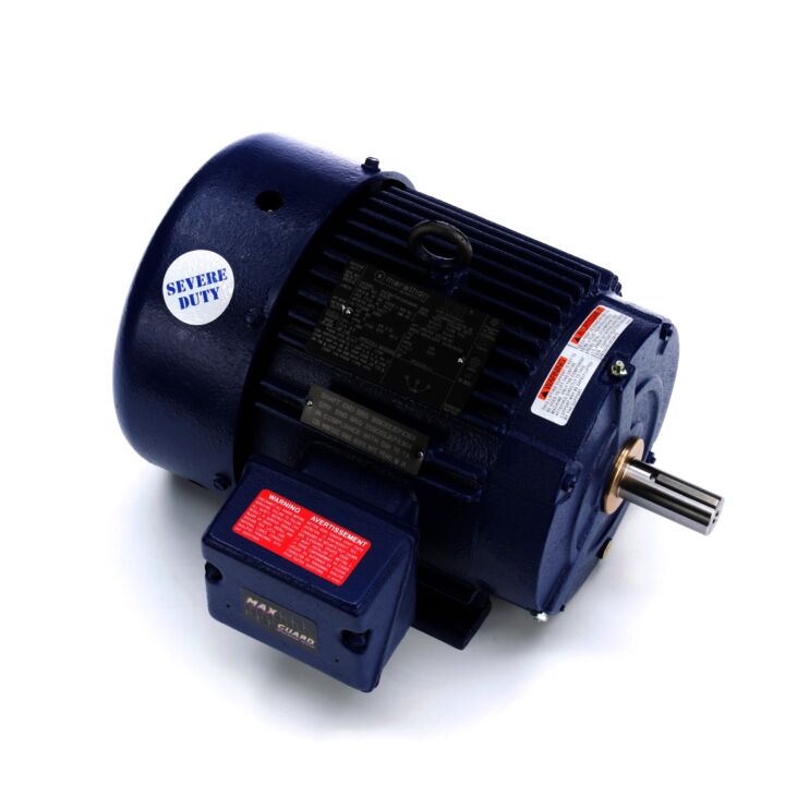 Severe Duty Motor, 5 HP, 3 Ph, 60 Hz, 460 V, 3600 RPM, 184T Frame, TEFC