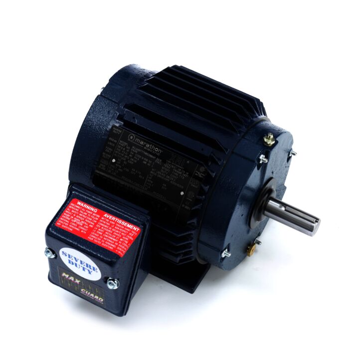 Severe Duty Motor, 1.50 HP, 3 Ph, 60 Hz, 230/460 V, 1200 RPM, 182T Frame, TENV
