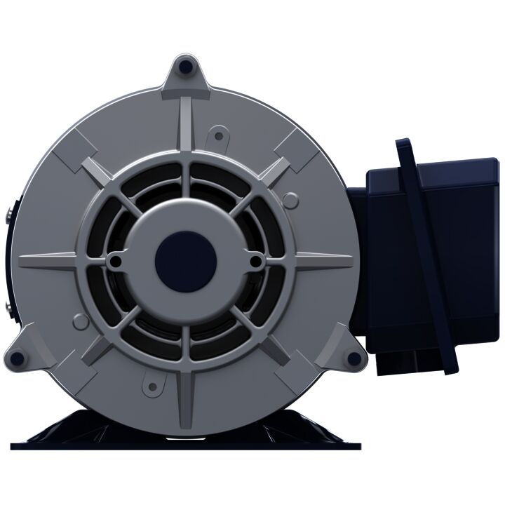Close-Coupled Pump Motor, 1 HP, 3 Ph, 60 Hz, 200 V, 1800 RPM, 143JP Frame, DP