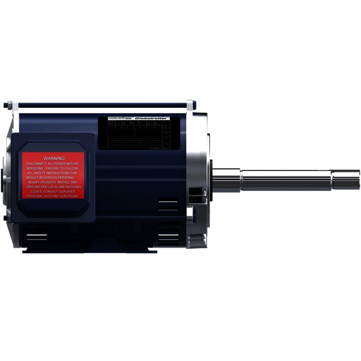 Close-Coupled Pump Motor, 1 HP, 3 Ph, 60 Hz, 200 V, 1800 RPM, 143JP Frame, DP