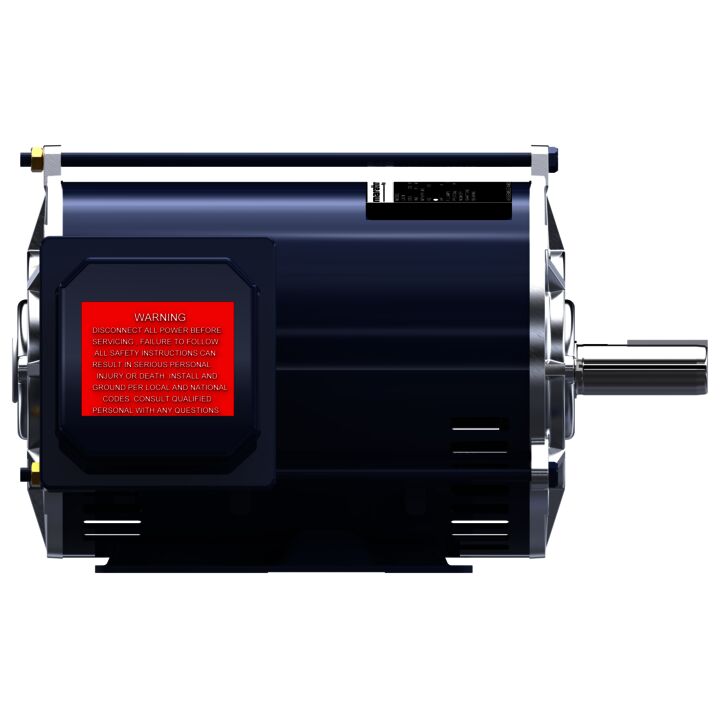 General Purpose Motor, 1 HP, 3 Ph, 60 Hz, 208-230/460 V, 1200 RPM, 145T Frame, DP
