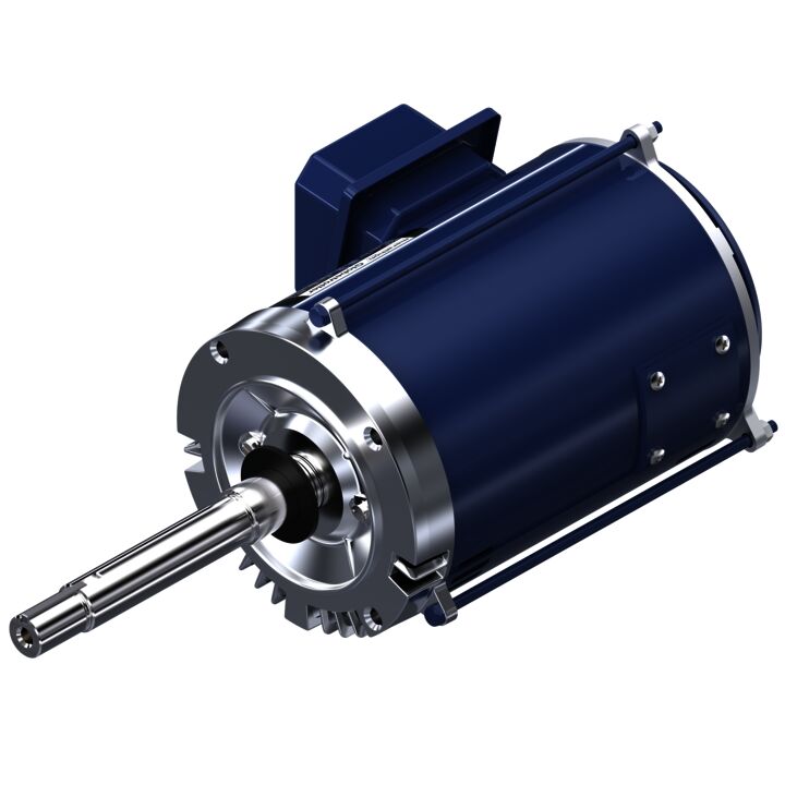 Close-Coupled Pump Motor, 1 HP, 3 Ph, 60 Hz, 200 V, 1800 RPM, 143JPV Frame, DP