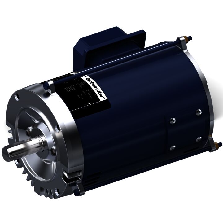 General Purpose Motor, 1 & 0.75 HP, 3 Ph, 60 & 50 Hz, 208-230/460 & 190/380 V, 1800 & 1500 RPM, 143TC Frame, DP