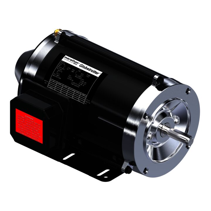Speed Ratio Motor, 1 HP, 3 Ph, 60 Hz, 575 V, 1800 RPM, 143TCZ Frame, TENV