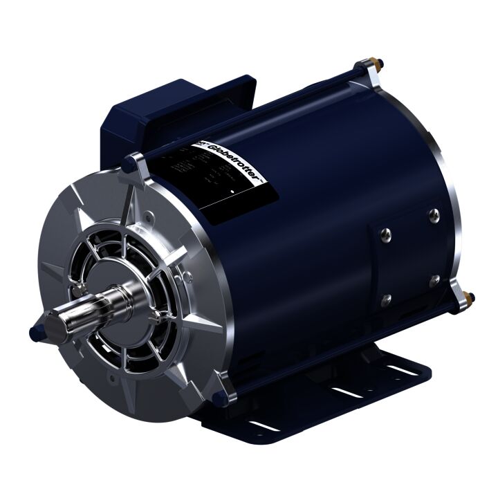 General Purpose Motor, 1 HP, 3 Ph, 60 Hz, 208-230/460 V, 1200 RPM, 145T Frame, DP