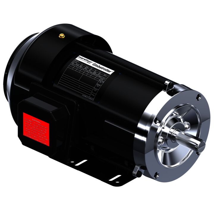 General Purpose Motor, 2 & 1.50 HP, 3 Ph, 60 & 50 Hz, 208-230/460 & 190/380 V, 1800 & 1500 RPM, 145TC Frame, TEFC