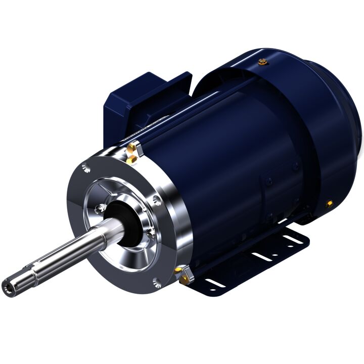 Close-Coupled Pump Motor, 1.50 & 1 HP, 3 Ph, 60 & 50 Hz, 230/460 & 190/380 V, 1800 & 1500 RPM, 145JP Frame, TEFC