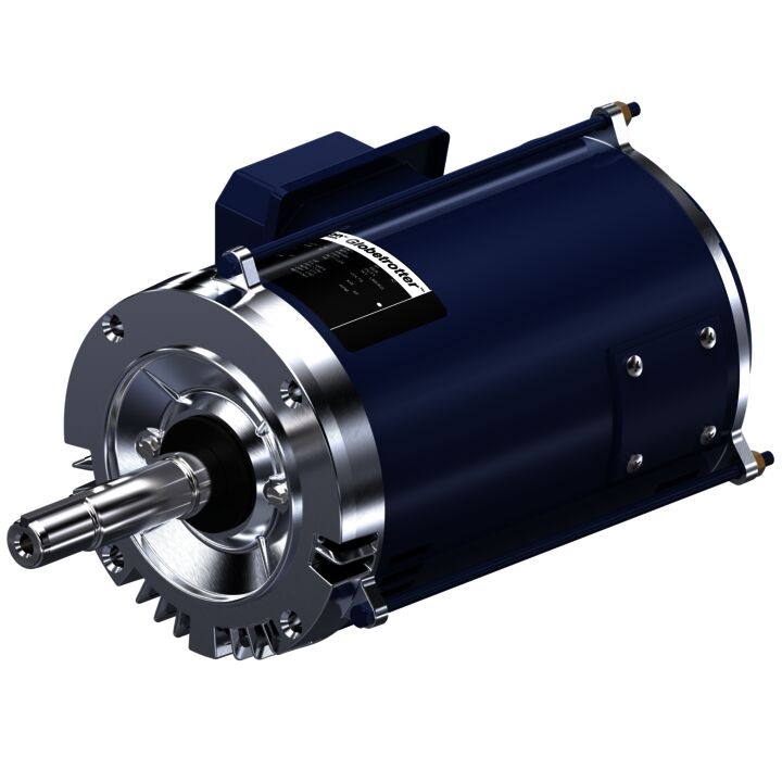 Close-Coupled Pump Motor, 1.50 & 1 HP, 3 Ph, 60 & 50 Hz, 208-230/460 & 190/380 V, 1800 & 1500 RPM, 145JMV Frame, DP
