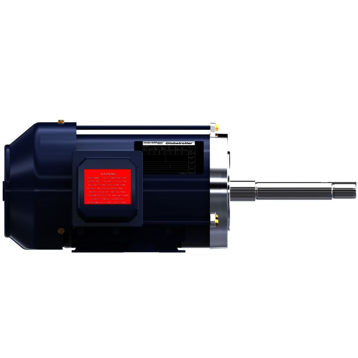 Close-Coupled Pump Motor, 1.50 & 1 HP, 3 Ph, 60 & 50 Hz, 230/460 & 190/380 V, 1800 & 1500 RPM, 145JP Frame, TEFC