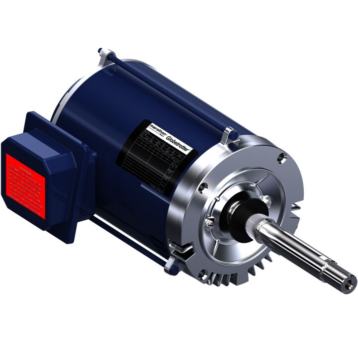 Close-Coupled Pump Motor, 1 HP, 3 Ph, 60 Hz, 200 V, 1800 RPM, 143JPV Frame, DP