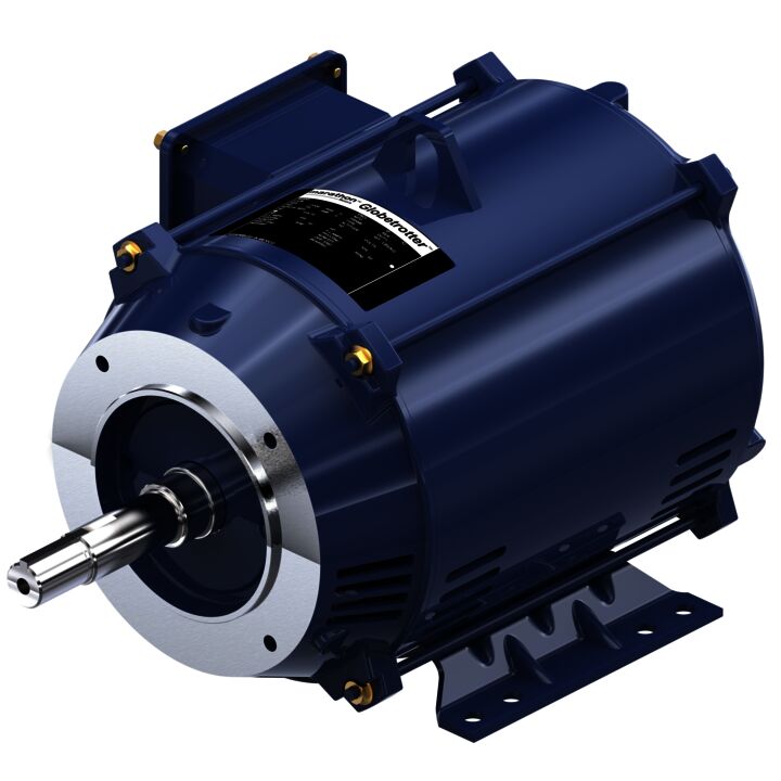 Close-Coupled Pump Motor, 5 & 3 HP, 3 Ph, 60 & 50 Hz, 230/460 & 190/380 V, 3600 & 3000 RPM, 182JM Frame, DP