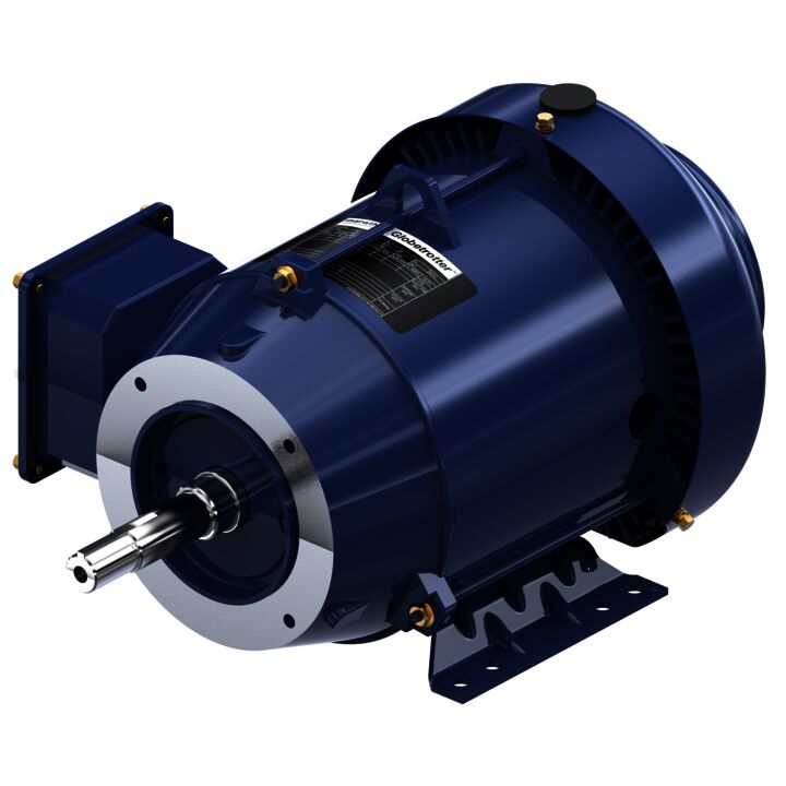 Close-Coupled Pump Motor, 2 & 1.50 HP, 3 Ph, 60 & 50 Hz, 230/460 & 190/380 V, 1200 & 1000 RPM, 184JM Frame, TEFC