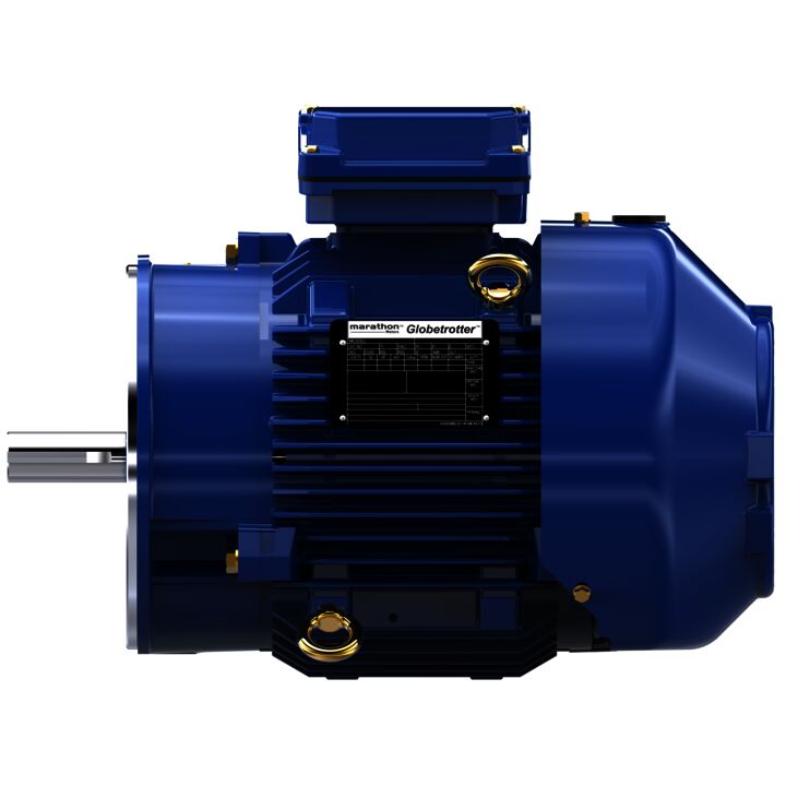 Severe Duty Motor, 5 HP, 3 Ph, 60 Hz, 460 V, 1800 RPM, 184TCV Frame, TEFC