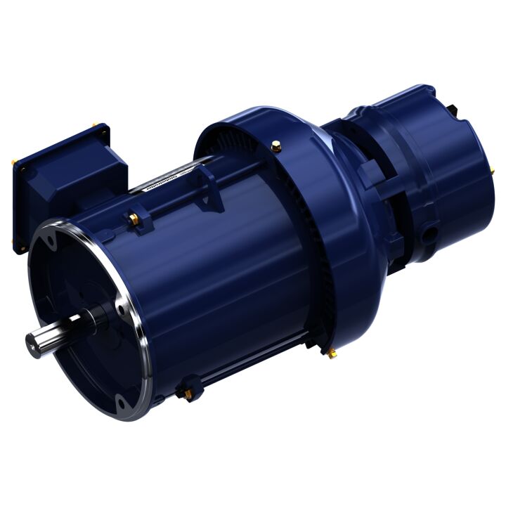 Brake Motor, 3 & 2 HP, 3 Ph, 60 & 50 Hz, 230/460 & 190/380 V, 1800 & 1500 RPM, 182TC Frame, TEFC