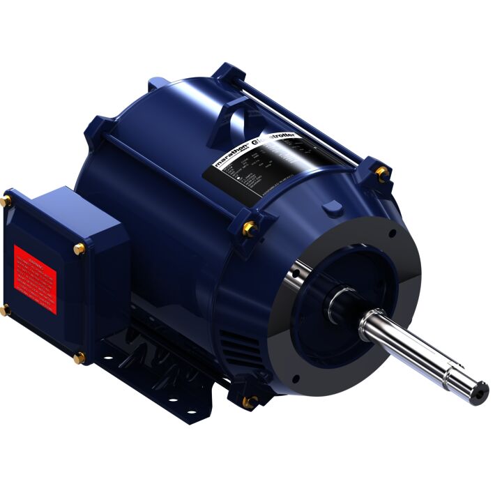 Close-Coupled Pump Motor, 5 HP, 3 Ph, 60 Hz, 575 V, 3600 RPM, 182JP Frame, DP