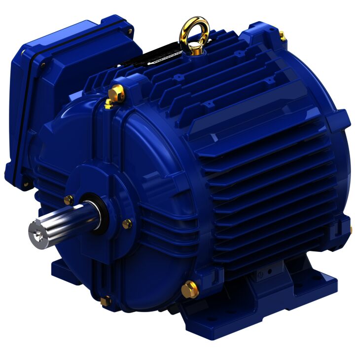 Severe Duty Motor, 3 HP, 3 Ph, 60 Hz, 575 V, 1800 RPM, 182T Frame, TENV