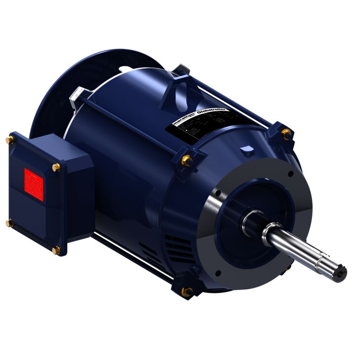 Close-Coupled Pump Motor, 5 & 3 HP, 3 Ph, 60 & 50 Hz, 230/460 & 190/380 V, 3600 & 3000 RPM, 182JPV Frame, DP